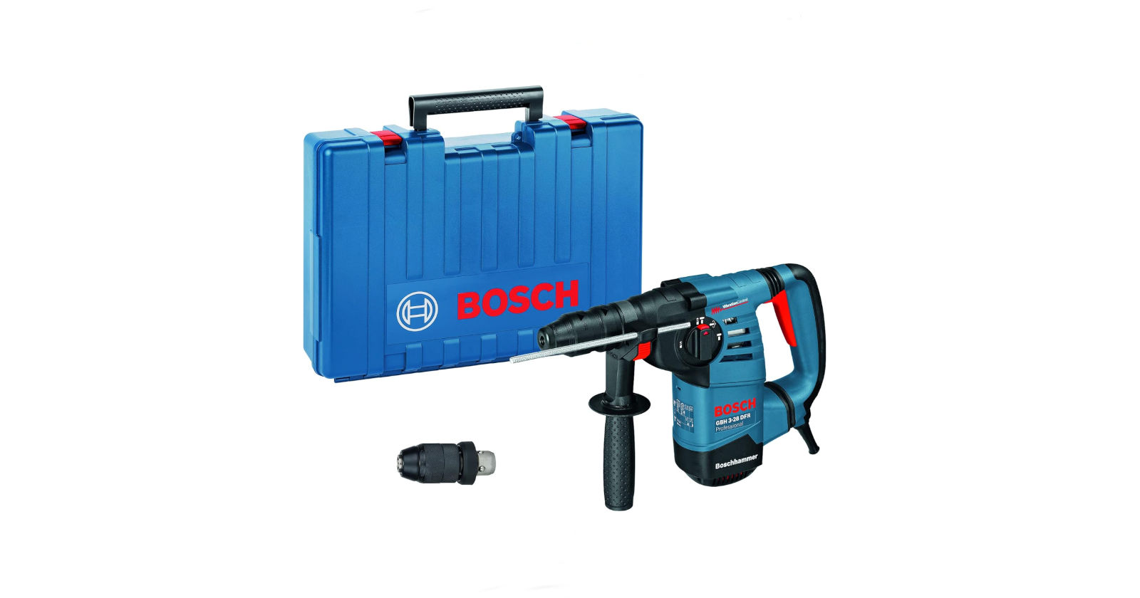 Test perforateur Bosch GBH 3 28 DFR, Un perforateur burineur puissant et très compact