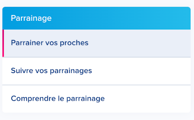 Administration parrainage