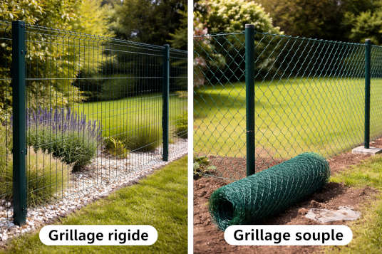 Grillage rigide ou grillage souple : quelles différences ?