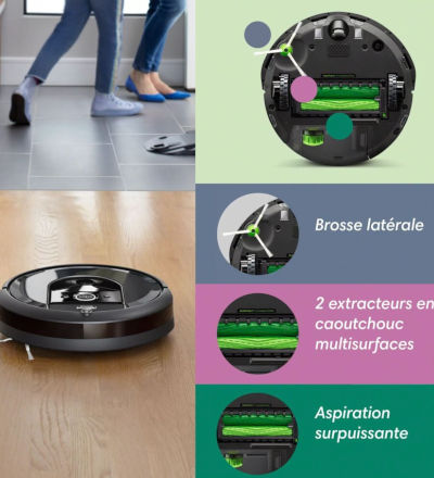 Nettoyage iRobot Roomba i7+