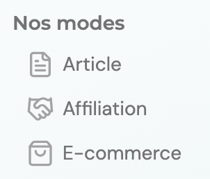 Modes d'edition wisewand