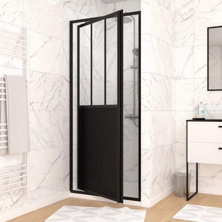 Porte de douche pivotante atelier