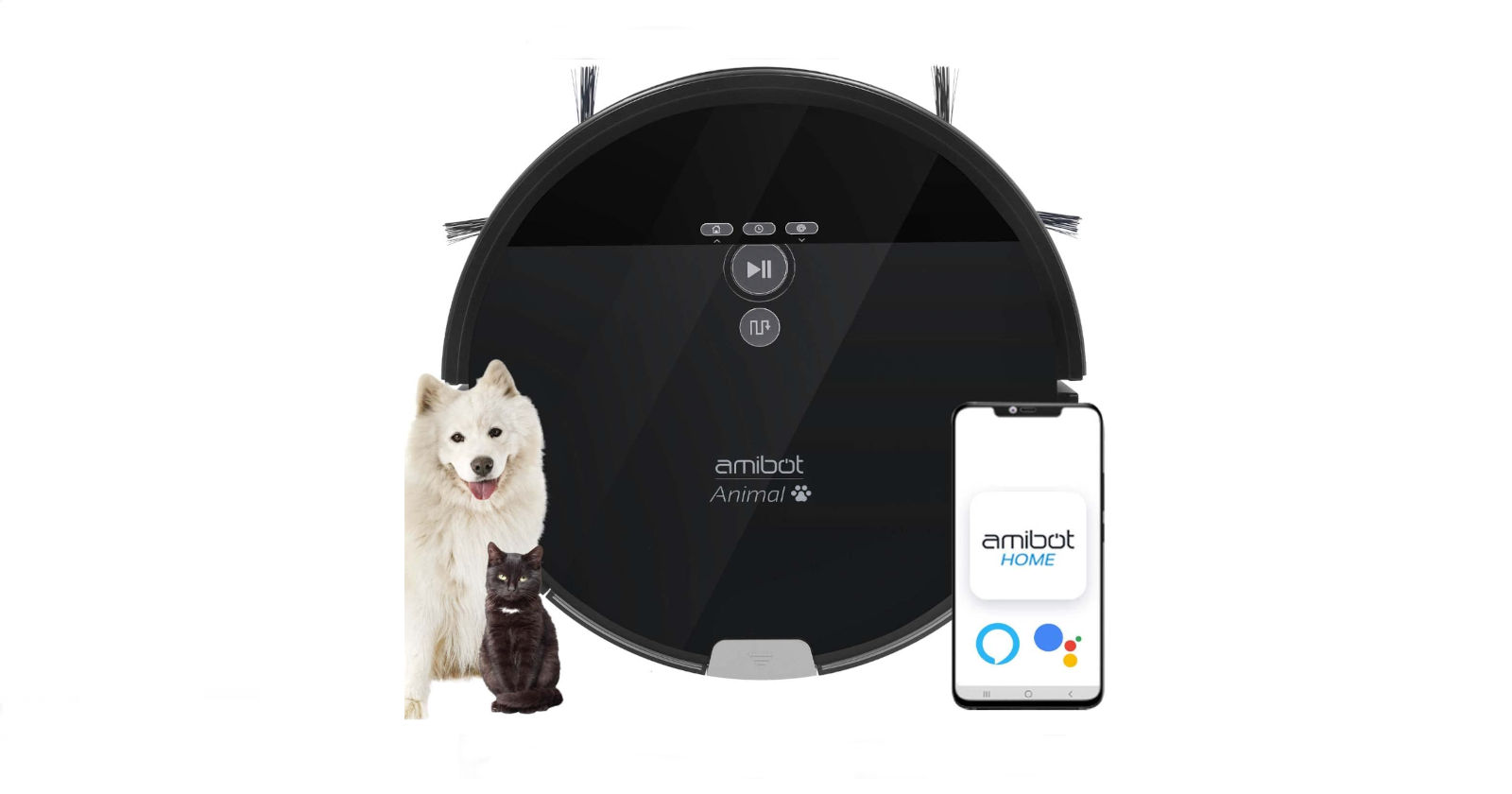 Test Amibot Animal XL H2O Connect, Un aspirateur robot spécial poils d'animaux